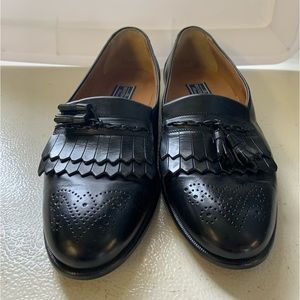 NEW Bostonian black kilted slip-ons. Mens. Vintage. Size 10